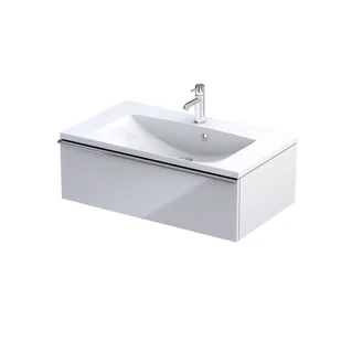 Szafka łazienkowa pod umywalkę Oristo Etna 80 cm biały połysk OR52-SD1S-80-1 - Szafki łazienkowe - miniaturka - grafika 1