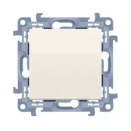 Wyłączniki światła i elektryczne - Wyłącznik schodowy bez piktogramu, szybkozłączki SIMON 10 - kremowy - miniaturka - grafika 1