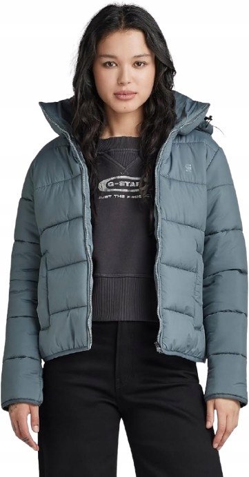G-STAR RAW KURTKA DAMSKA NIEBIESKA Z KAPTUREM DŁUGI RĘKAW CASUAL XS J9A