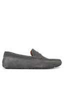 Mokasyny męskie - BOSS Mokasyny Noel 50541750 Szary - miniaturka - grafika 1