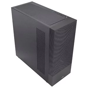 Obudowa komputera Aerocool CIPHERBKV1 ATX, pionowe mocowanie karty graficznej, przednia siatka + boczna kratka, czarna - Obudowy komputerowe - miniaturka - grafika 1