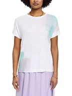 Koszulki i topy damskie - ESPRIT Collection T-shirt damski, 100 / biały, XS - miniaturka - grafika 1