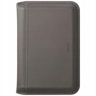 Portfele - Magnetyczny portfel Rfid Uniq Lyden Ds stojak na telefon szary - miniaturka - grafika 1