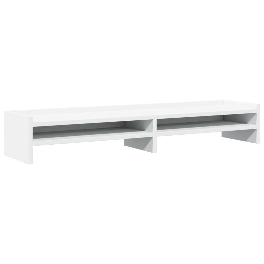 vidaXL Podstawa pod monitor biała 100x24x16 cm Materiał drewnopochodny