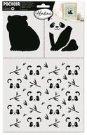 Scrapbooking - Szablon 30x20 cm, Panda - miniaturka - grafika 1
