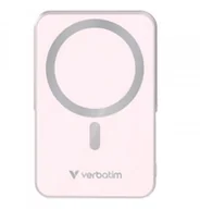 Powerbanki - Powerbank Verbatim Charge 'n' Go Magnetic Wireless with Stand 10000mAh USB-C PD 3.0 Pink - miniaturka - grafika 1