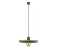 Lampy sufitowe - Żyrandol na lince SILA 1xE27/15W/230V śr. 40 cm zielony - miniaturka - grafika 1