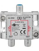 Kable - Rozdzielacz satelitarny, 2 wyjścia - Ilość wyjść 2 sztuk - miniaturka - grafika 1