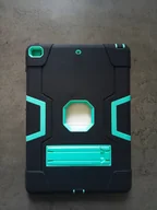 Etui do tabletów - Etui Case do iPad 10,2 Pancerne Czarne z Miętowym - miniaturka - grafika 1