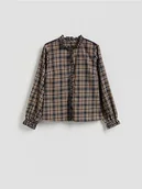 Koszule damskie - Reserved - Koszula w kratę - wielobarwny - miniaturka - grafika 1