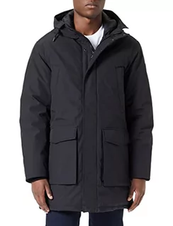 Kurtki męskie - Replay Męska kurtka zimowa z kapturem, czarna (Black 098), XS, Black 098, XS - grafika 1