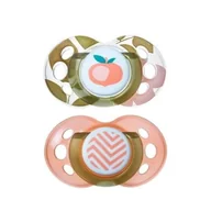 Smoczki uspokajające - Tommee Tippee Tommee Tippee Smoczek uspokajający MODA GIRL 18-36m 2szt - miniaturka - grafika 1