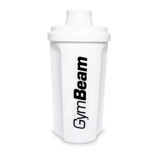 Biały szejker GymBeam 700 ml - Shakery i bidony sportowe - miniaturka - grafika 1