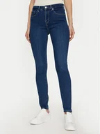 Spodnie damskie - Tommy Hilfiger Jeansy WW0WW42768 Niebieski Skinny Fit - miniaturka - grafika 1