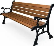 Ławki ogrodowe - Elior Ławka z oparciem 155 cm - palisander - miniaturka - grafika 1