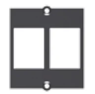 Gniazdka elektryczne - Bachmann 2x Keystone gniazdko elektryczne Czarny - miniaturka - grafika 1