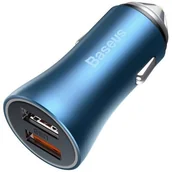 Ładowarki samochodowe - Baseus Baseus Golden Contactor Pro | Ładowarka samochodowa 2x USB Huawei FCP Quick Charge 3.0 Samsung AFC 40W TZCCJD-A0G - miniaturka - grafika 1