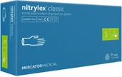 Rękawiczki jednorazowe - Mercator Medical Rękawice Nitrylex CLASSIC BLUE 100 S 32-0012 - miniaturka - grafika 1