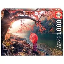 Educa Puzzle 1000 elementów Wschód słońca nad rzeką Katsura - Puzzle - miniaturka - grafika 1