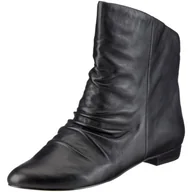 Kozaki damskie - Buffalo London 408-14702 TEVER LEATHER BLACK 01 105053 damskie kozaki, czarny - Czarny Czarny 01-42 EU - miniaturka - grafika 1