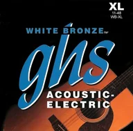 Struny gitarowe  - ghs GHS 52 WB XL z brązu Alloy String Extra Light Biały WBXL - miniaturka - grafika 1