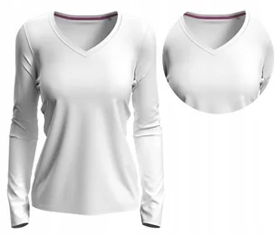 Koszulka Damska Długi Rękaw BAWEŁNA JAKOŚĆ STEDMAN 9720 BIAŁY S - Koszulki i topy damskie - miniaturka - grafika 1