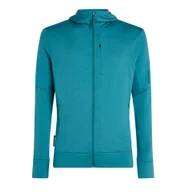 Bluzy męskie - Bluza męska Icebreaker Merino 260 Quantum IV LS Zip Hoodie Topaz XL - miniaturka - grafika 1