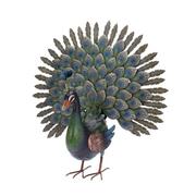Dekoracje domu - Ozdoba Do Ogrodu na Taras Rzeźba Metalowy Ptak PAW - miniaturka - grafika 1