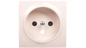 Klawisze i ramki - Kontakt Simon KONTAKT_SIMON Plakietka gniazda pojedynczego z uziemieniem i ochroną styków SIMON 54 Kremowy DGZ1ZP/41 - miniaturka - grafika 1