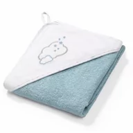 Okrycia kąpielowe dla dzieci - BabyOno Okrycie kąpielowe frotte ręcznik z kapturkiem 100x100cm chmurka | PONAD 10 TYŚ PRODUKTÓW W ATRAKCYJNYCH CENACH | SZYBKA WYSYŁKA W 24H - miniaturka - grafika 1