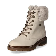 Śniegowce damskie - Remonte Damskie buty zimowe D0b74, kreda marmurowa kreda 80, 44 EU - miniaturka - grafika 1