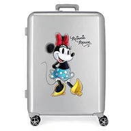 Walizki - Disney 100 Minnie Joyful Walizka Średniej walizki 48x70x26 cms Twarde mocowanie ABS Wbudowany 81L 2 kg 4 koła Podwójne Szary, Szary, Talla única, średnia walizka - miniaturka - grafika 1