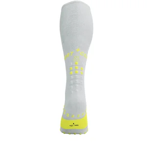 COMPRESSPORT Skarpety kompresyjne FULL SOCKS OXYGEN whie/safe yellow - Skarpetki sportowe męskie - miniaturka - grafika 6