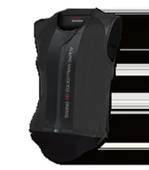 Kurtki jeździeckie - Kamizelka ochronna żółwik SWING dla dzieci czarna, rozmiar: CXL - miniaturka - grafika 1