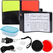 Piłka nożna - ZESTAW SĘDZIOWSKI PIŁKARSKI DLA SĘDZIEGO GWIZDEK CZERWONA ŻÓŁTA KARTKA - miniaturka - grafika 1