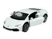 Samochody i pojazdy dla dzieci - WELLY LAMBORGHINI HURACAN LP 610-4 BIAŁY 1:34 SAMOCHÓD NOWY METALOWY MODEL - miniaturka - grafika 1