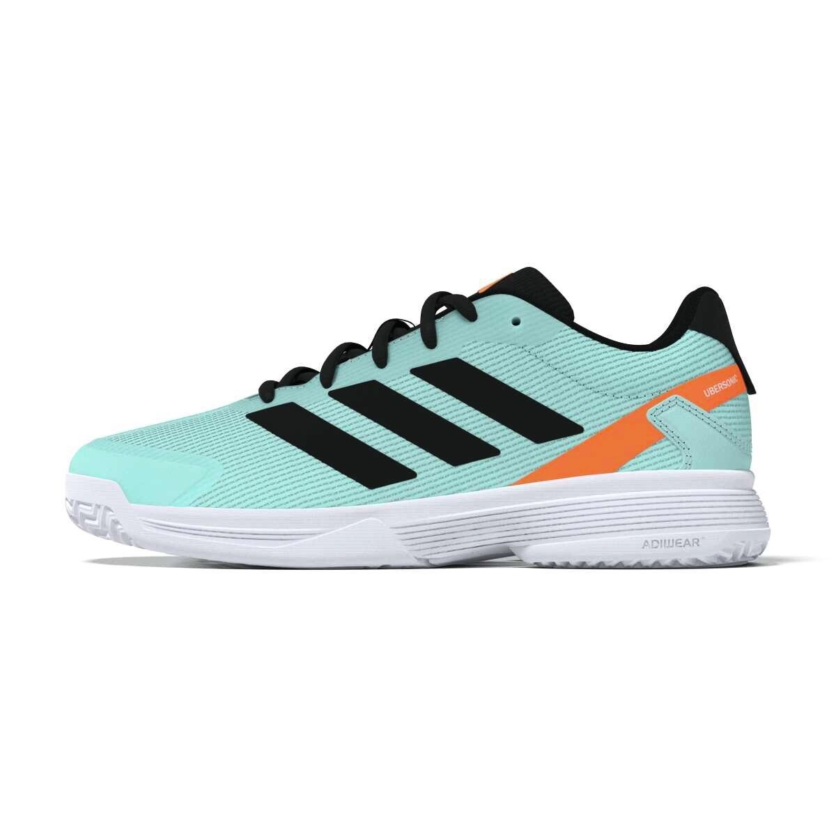 Buty tenisowe dziecięce adidas Kids Tennis Shoes Flash Aqua/Core Black/Lucid Orange EUR 35,5