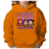 Bluzy dla dziewczynek - BLUZA DZIECIĘCA K-POPOWE ŁOWCZYNIE DEMONÓW HUNTRIX 110-116 Z KAPTUREM - miniaturka - grafika 1