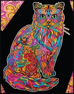 Prace ręczne dla dzieci - Kolorowanka Welw. 29,7x21 Kot Długowłosy - miniaturka - grafika 1