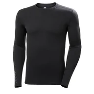 Koszulki sportowe męskie - Helly Hansen Lifa Merino Midweight Crew, męski, czarny - miniaturka - grafika 1