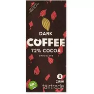 Zdrowa żywność - Oxfam Fair Trade CZEKOLADA GORZKA Z KAWAŁKAMI KAWY FAIR TRADE BIO 100 g - OXFAM - miniaturka - grafika 1