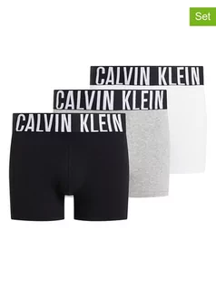 Majtki męskie - Calvin Klein Bokserki (3 pary) w kolorze białym, czarnym i szarym - grafika 1