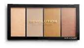 Cienie do powiek - Makeup Revolution Reloaded paleta rozjaśniaczy odcień Lustre Lights Heatwave 4 x 5 g - miniaturka - grafika 1