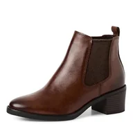 Kozaki damskie - Marco Tozzi Damskie buty Chelsea 2-25331-45, modne kozaki, kasztan, 39 EU, chestnut, 39 EU - miniaturka - grafika 1