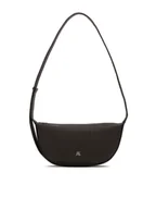 Torebki damskie - Ciemnobrązowa torebka ze srebrnym okuciem - miniaturka - grafika 1