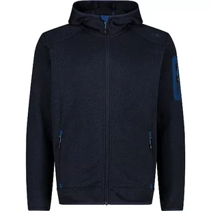 CMP męska kurtka Knit-Tech ze stałym kapturem, B.Blue-Petrol, 54 - Kurtki męskie - miniaturka - grafika 1