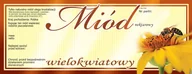 Akcesoria do hodowli zwierząt - Etykiety na Miód Wielokwiatowy (100szt) -wzór E130 - miniaturka - grafika 1