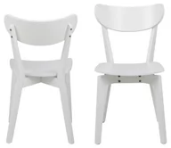 Krzesła - Krzesło do jadalni Roxby, krzesło retro, krzesło kuchenne, białe krzesło - miniaturka - grafika 1
