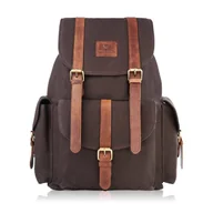 Plecaki - PLECAK MĘSKI CZARNY DO PRACY DO SZKOŁY PAOLO PERUZZI SI-05-BL - miniaturka - grafika 1