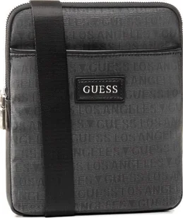 Guess, Dan, Flat Top Zip, Textile Crossbody Bag, Grey, 19 x 23 x 2.5 cm, For Men For Men - Nerki - miniaturka - grafika 1